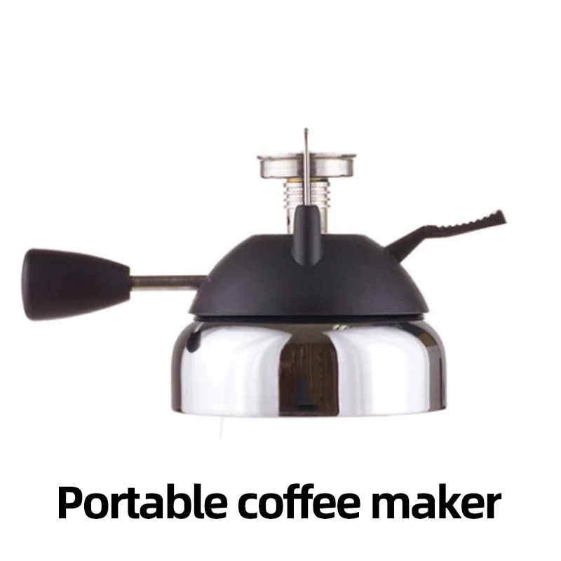 Stainless Steel Head Mini Portable Coffee Stove Mocha Pot Heating Hand Rinsing Pot Gas Stove Household Stove 1200C Gas Stove