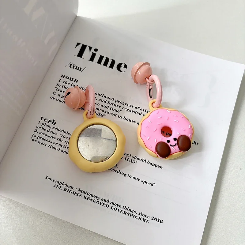 Donut สีชมพูการ์ตูนน่ารักน่ารักสําหรับ Apple Airtag สําหรับ AirTag Tracker เกราะป้องกันสําหรับ Air Tag ฝาครอบป้องกัน