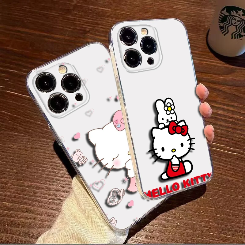 E7 Hello Kitty Soft Case for Tecno Spark 5 AIR 6 GO 7 7T 7P KF6 LD7 KE7 KE5 Pova 2 Camon 16 17P 17 CG7 CG8 BC1 POP 4