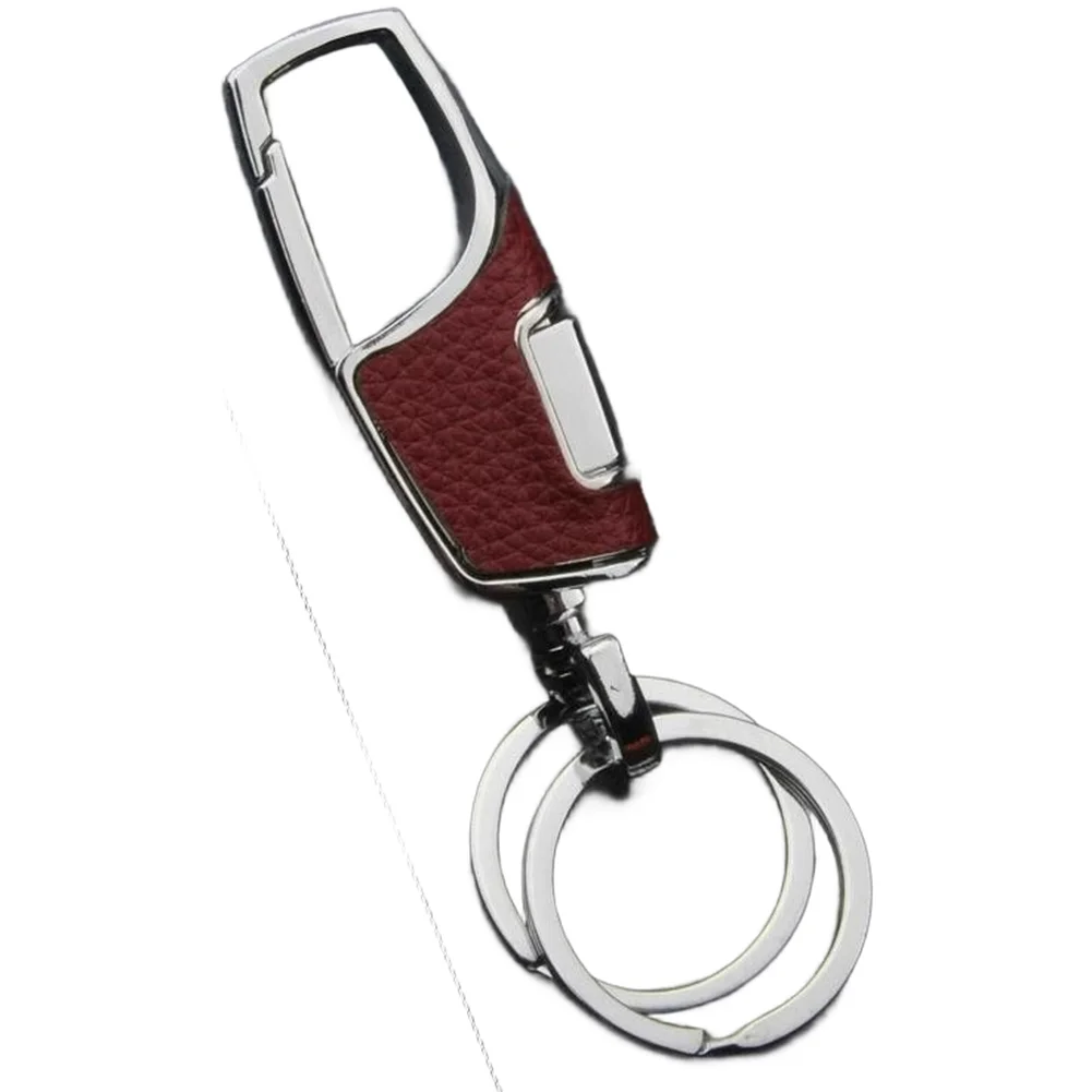 Durable Metal Keychain for Men with Minimalist Design Compatible with Car Keys Motorcycle Keys 9.4x3x2.2cm Compact Portable Size
