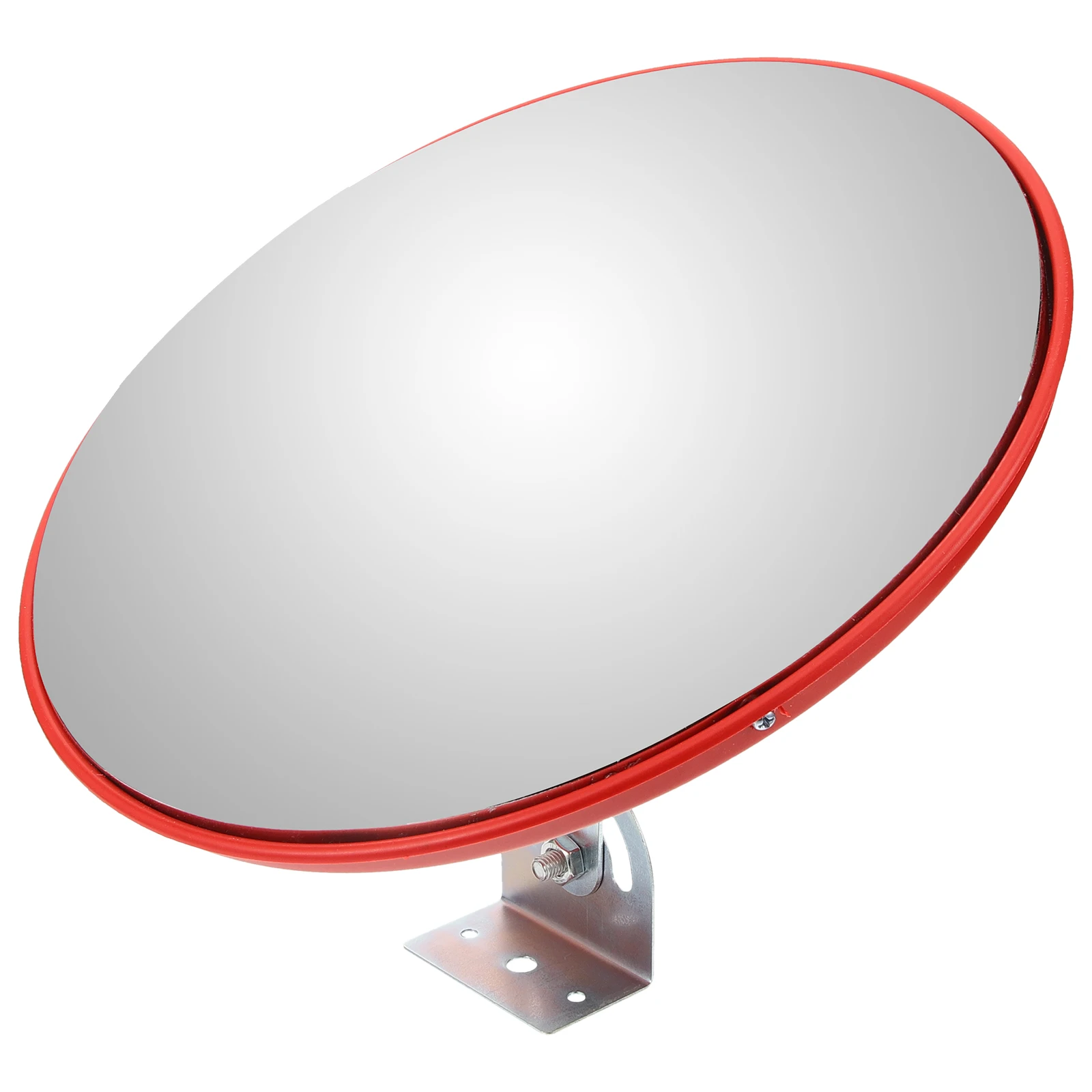 

Wide Angle Convex Mirror 30CM Black Mounting Base Indoor Outdoor Safety Traffic Corner Mirrors Parking Driveway