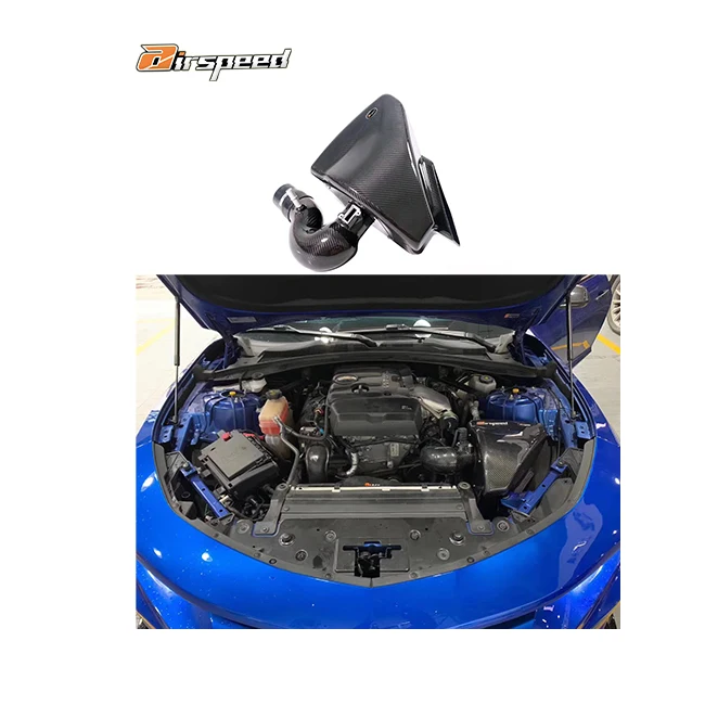 

Airspeed Brand Original Design Style 100% Dry Carbon Fiber Cold Air Intake System for Chevrolet Camaro 2.0T 2016-UP