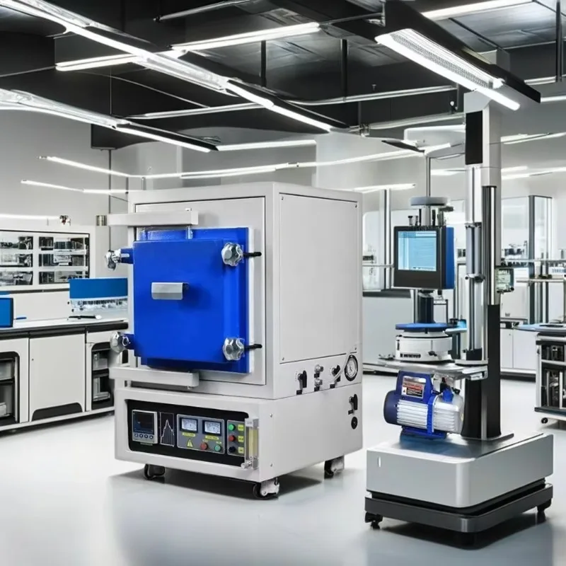 Electric 1200c-1500 Degree Celsius Argon Inert  Atmosphere Muffle Furnace Oven Laboratory Heating Equipment