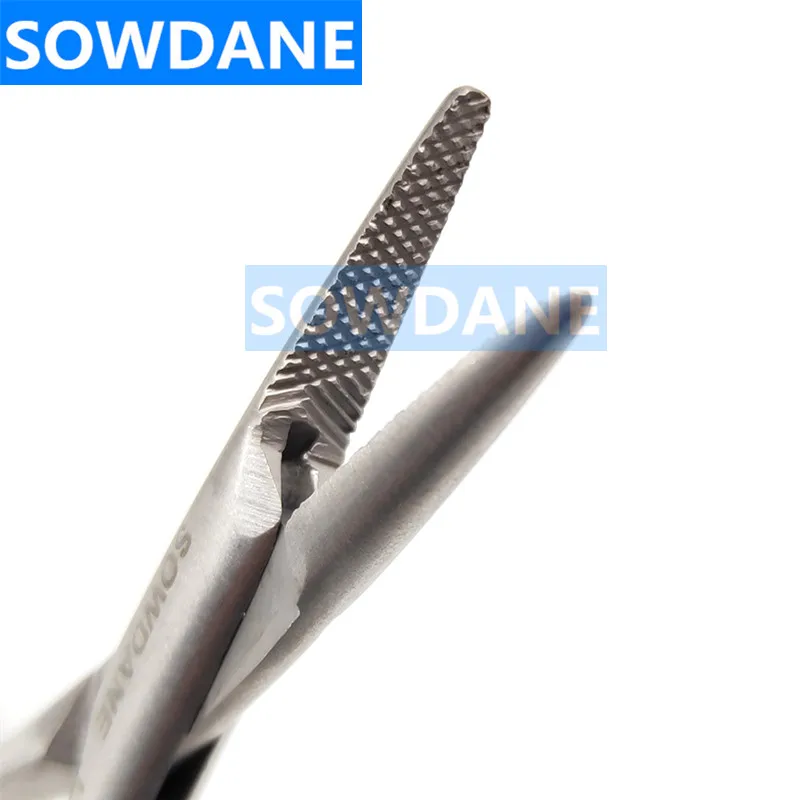 Gezackten Spitze Zahn Kieferorthopädische Mathieu Nadelhalter Forcep 14cm Extra Feine Schnabel Instrument Werkzeug