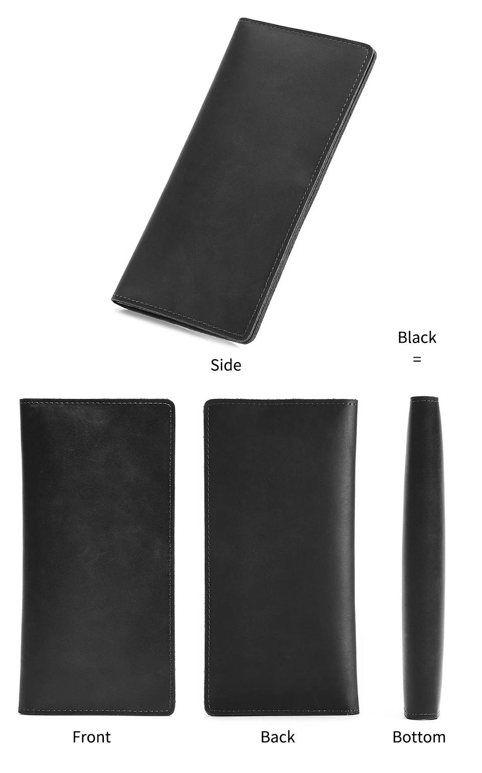 Joyir Echt leder Brieftasche Männer Leder lange Brieftasche Clutch Tasche Vintage männliche Geldbörse für Scheck heft Kreditkarten minimalist ische Geldbörsen – Detail 8