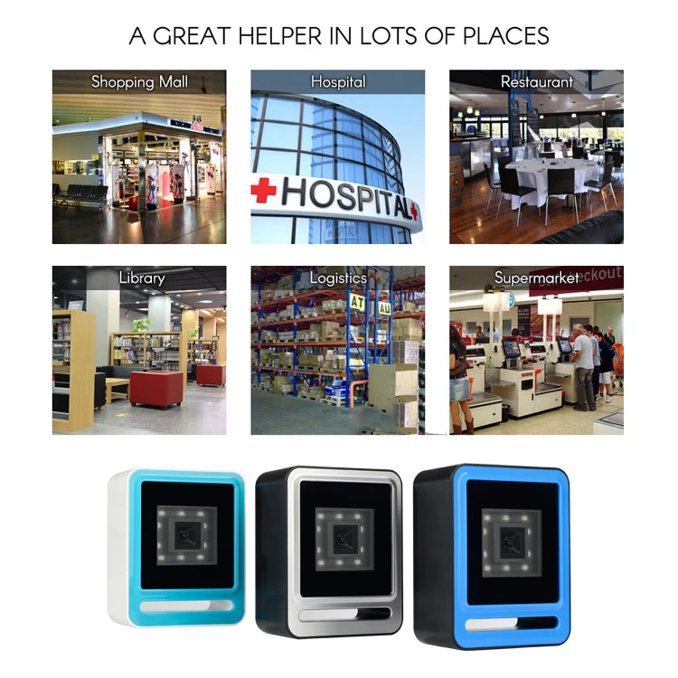 YHD-9200D Scanner di codici QR desktop Omnidirezionale vivavoce automatico USB QR Capture codice a barre CMOS da tablet PC