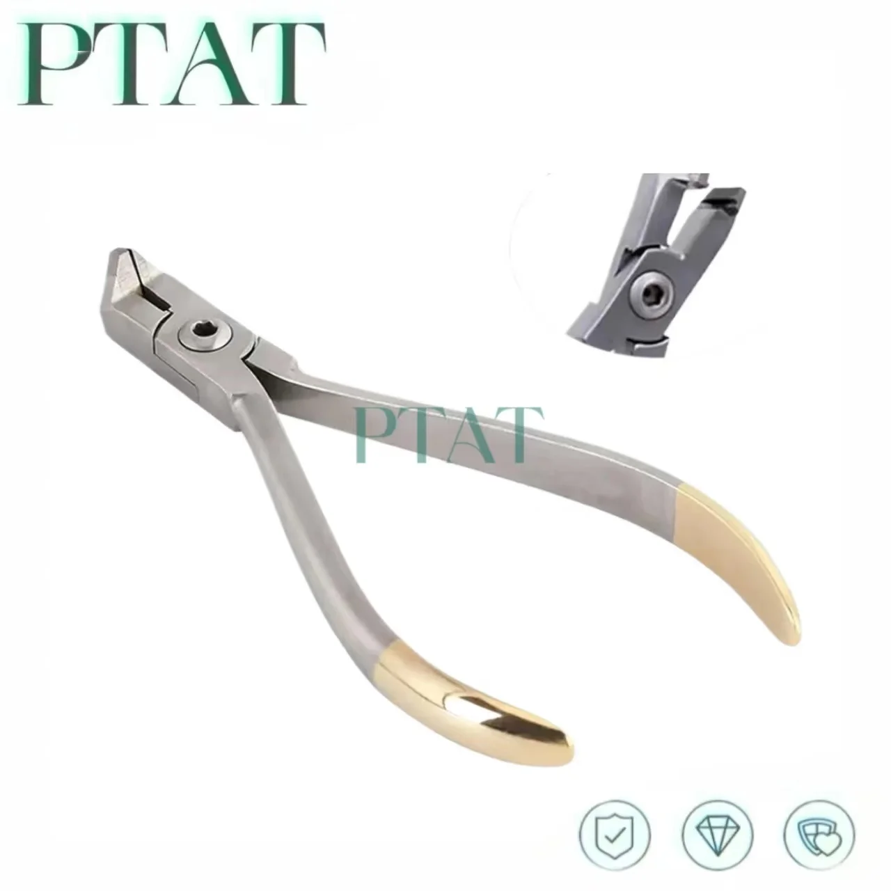 Aço inoxidável arco ortodôntico fio corte fórceps, Dental Distal End Cutter, Dentist Instruments Tools, 1 Pc