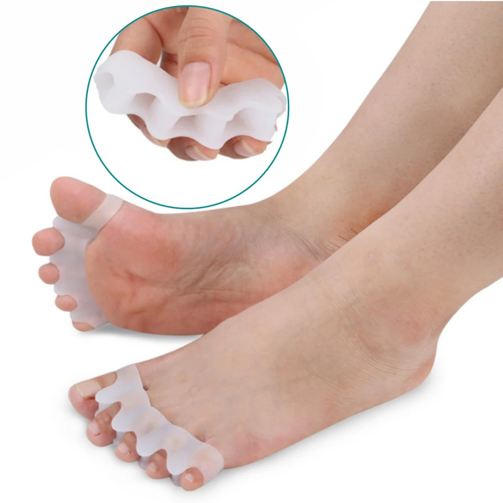 1 زوج لينة سيليكون الورم تو مصحح مسمار حامي العناية بالقدم هلام أداة العناية بالبشرة تو أروح فرد مفرشة