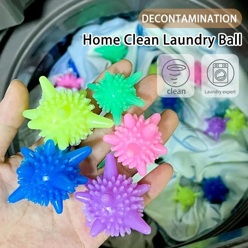 10/5/1PCS Reusable Laundry Ball for Washing Machine Lint Remover for Clothing PVC Solid Washing Anti-knot Clothes Dryer Balls