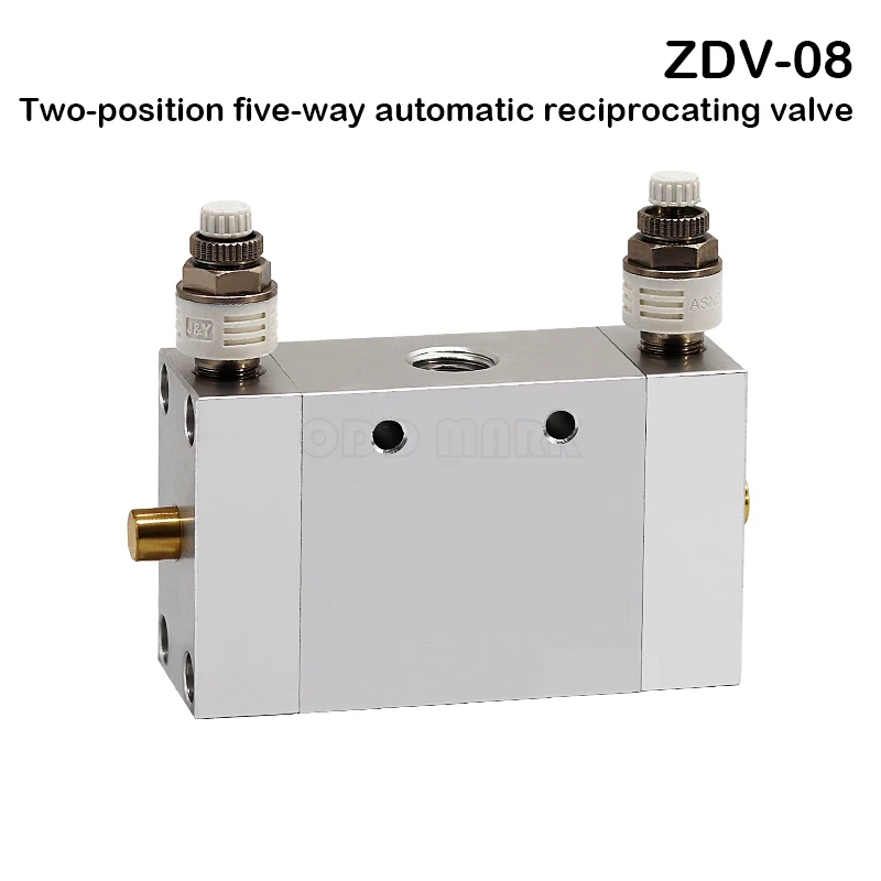 Pneumatic switch ZDV-08 gas valve cylinder switch automatic shuttle valve speed control valve two-position five-way directional