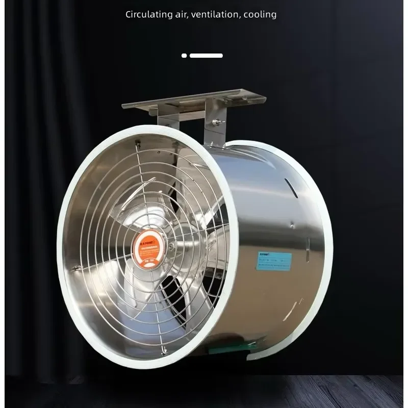 Industrial Greenhouse Exhaust Fan Low Noise Suspended Circulating Ventilator High Volume Air Cooling System for Poultry Farm