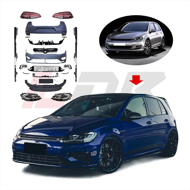 

Wholesale Car Body Kit for 7 MK7 MK7.5 2012-21 upgrade to 2021 7.5 R style high quality Grille bumper