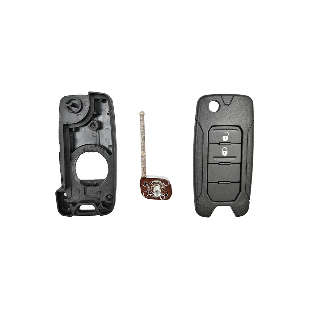 SIP22 Blade 2/3/4 Buttons Replacement  Housing Case For Jeep Wrangler Renegade 2016 2017 2018 For Fiat 500X Car Key Shell