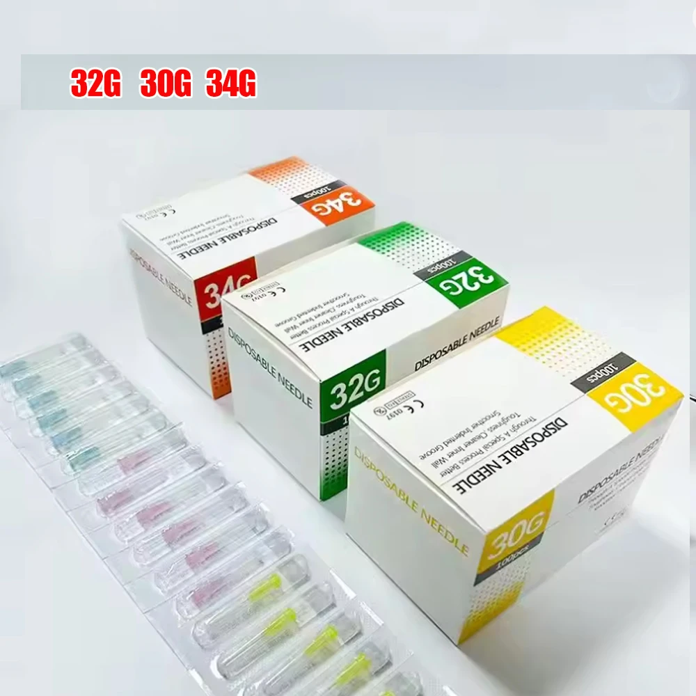 18G 25G 27G 29G 30G 31G 32G 34G Painless Small Superfine Beauty Needle Disposable Injection Piercing Needles