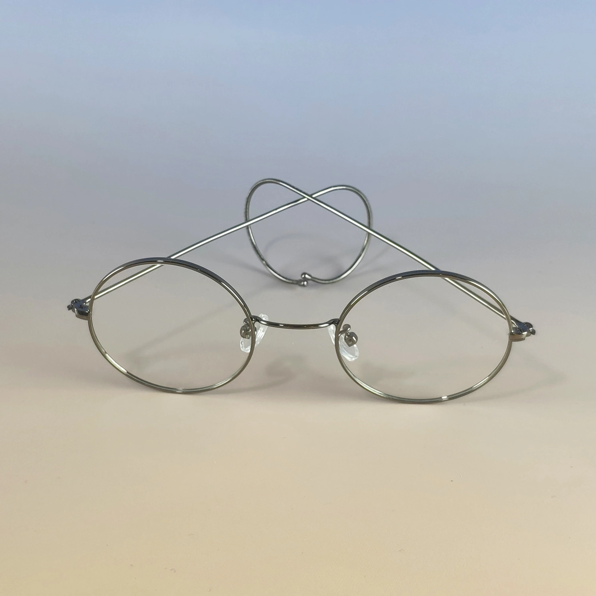 Retro Round Spring Glasses Flexible Optical Eyewear Vintage Filamentous Eyeglasses Classic Adjustable Spectacles