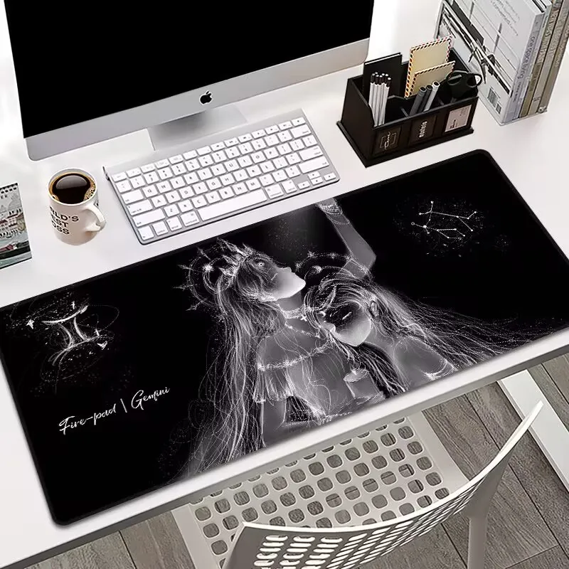 12 constellations mouse pad, oversized game office computer desk pad, keyboard pad, game anime desktop pad