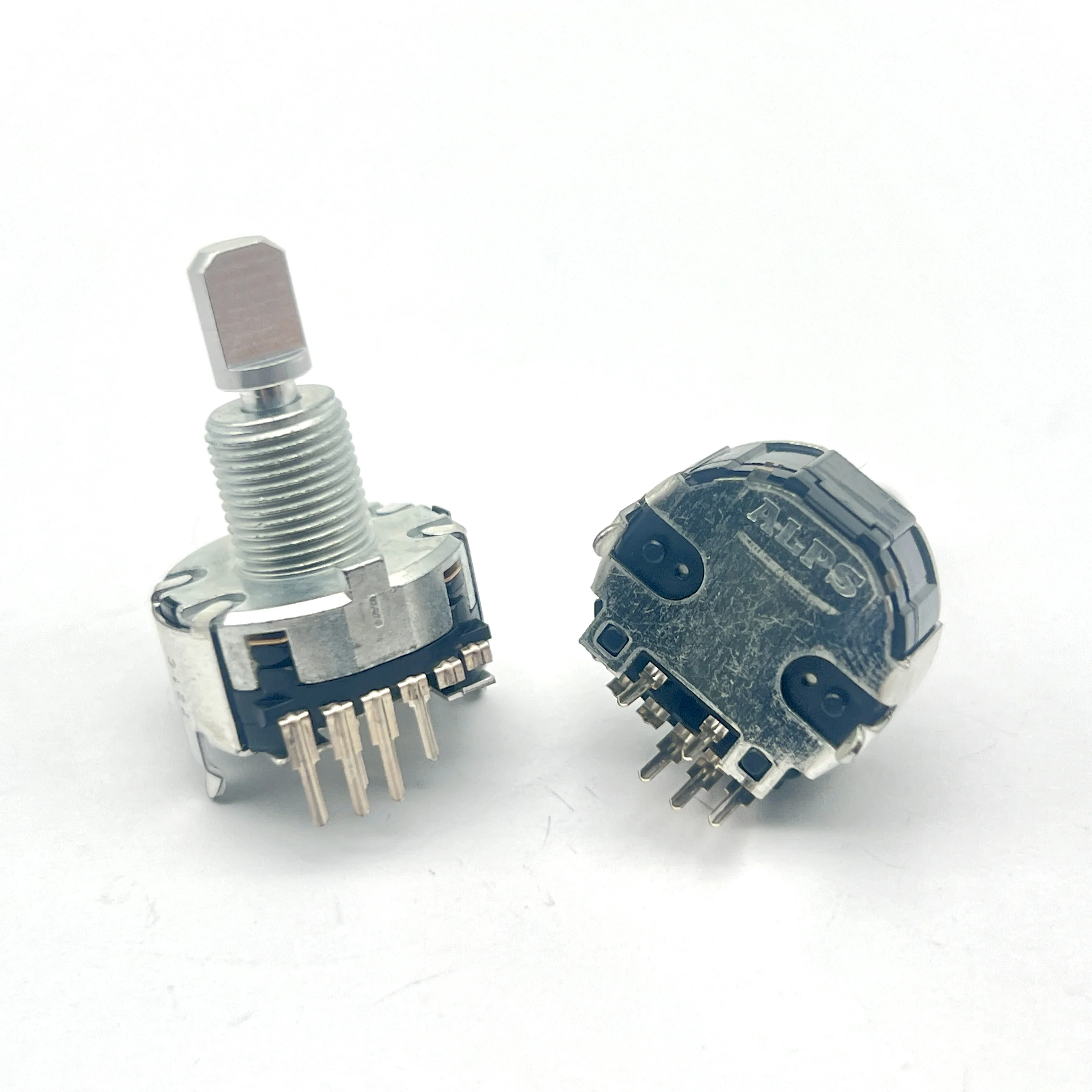 3 pcs Original ALPS Encoder E C20 Type 18 Position with Switch 360 Degree Rotating Knob Long 20mm Half Knob 5 Pins