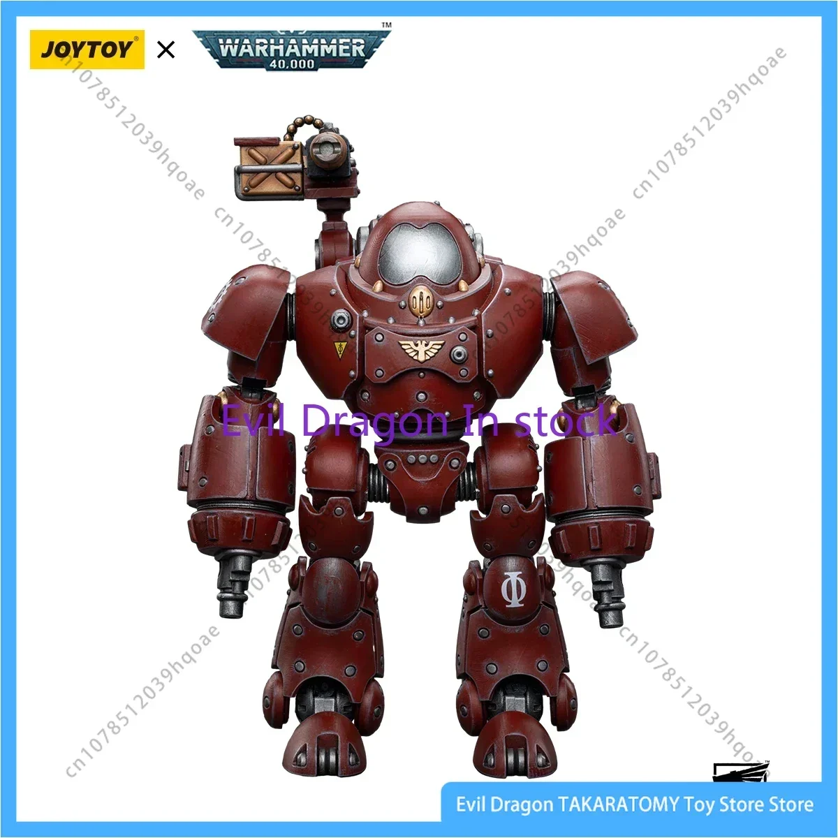 JOYTOY Warhammer 40k 1/18 Action Figures Mecha Anime 24cm Adeptus Mechanicus Kastelan Robot with Heavy Match Blaste Toy Model