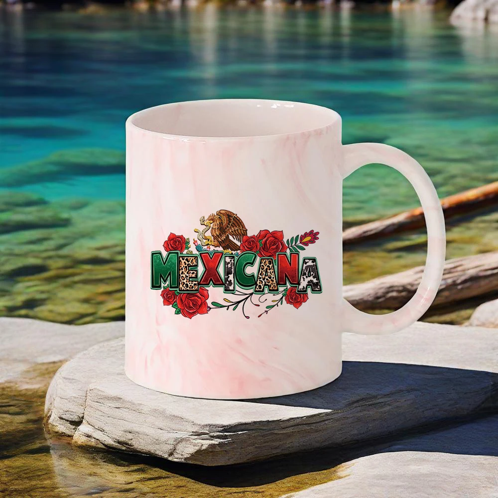 

Мексиканская пивная кружка на День независимости, керамическая кружка Cacti Fiesta Patria, кофейная чашка, цвета флага, чашка для завтрака, посуда для ежедневного использования, посуда для напитков, бар