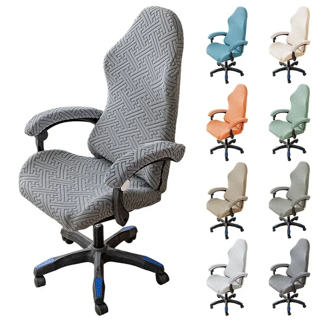 Jacquard Gaming Chair Covers Elastic Office Chairs Cover Armchair Slipcover Computer Chair Slipcovers with Armrest Covers AliExpress 15