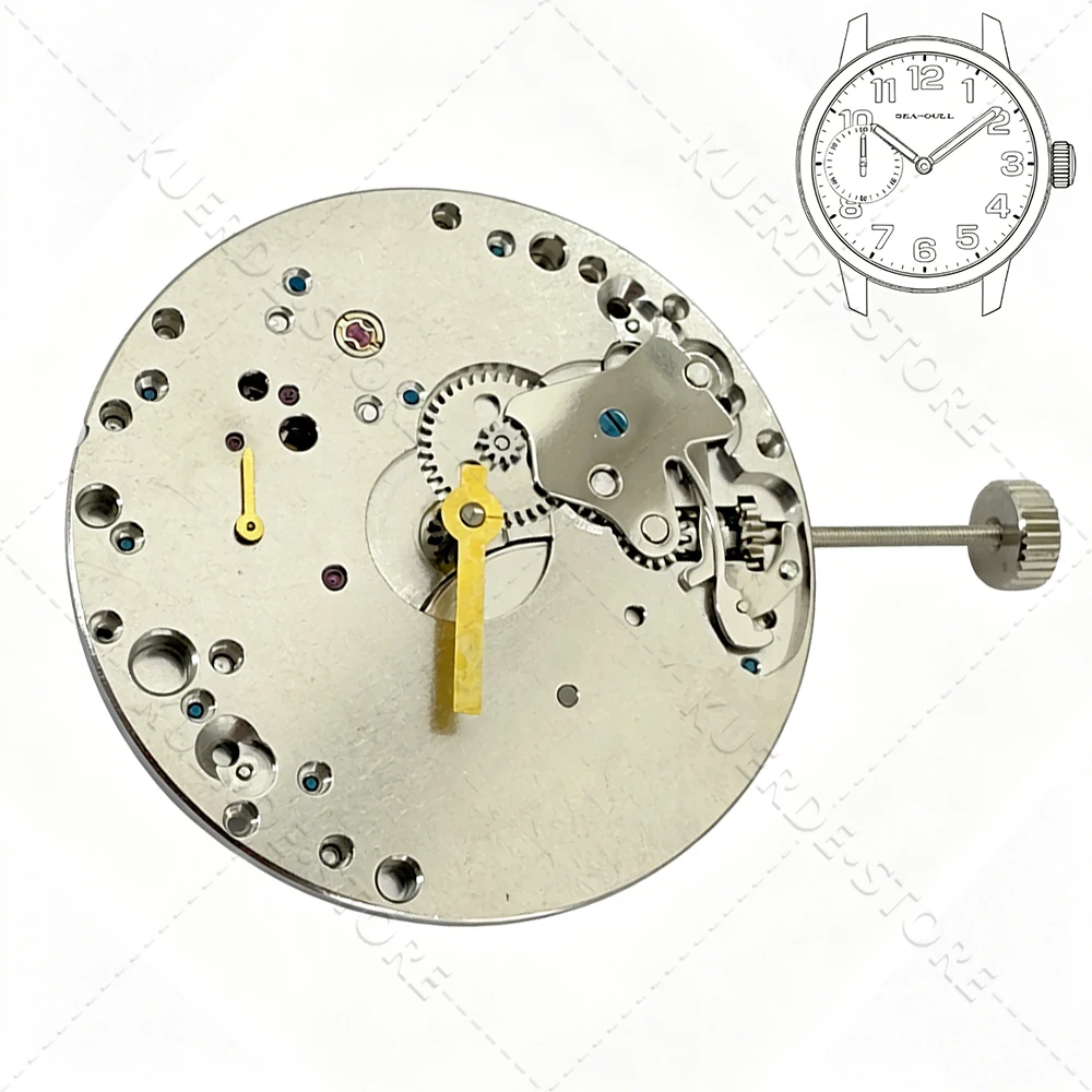 New Genuine Seagull ST3600 Mechanical Movement High Accuracy 17 Jewels Replace ETA 6497 Movement 9H Small Second Mechanism Parts