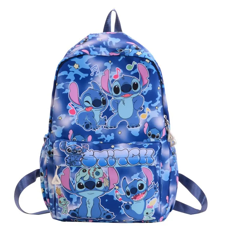 Disney Stitch Backpack for Kids Boys Girls School Students Nylon Large Capacity Cartoon Cute Daypack Travel