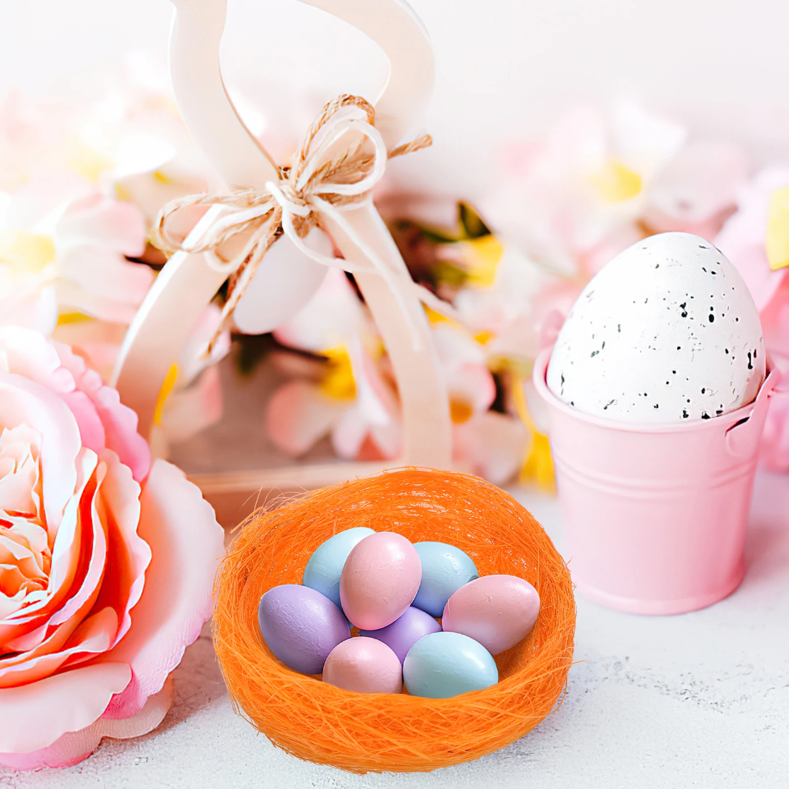 

10 Pcs Garden Decoration Bird's Nest Decorations House for Artificial Nests Mini Fake Numb Decorative Houses Birdhouse