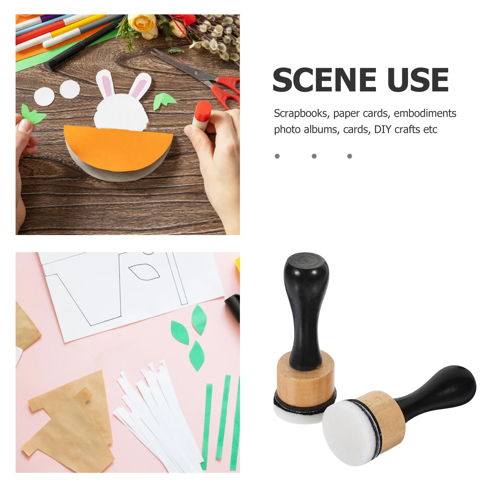 Mini Blending Shutter Seal Ink Brushes Tools Round Sponge Stamper for Painting Small Crafts Sponges