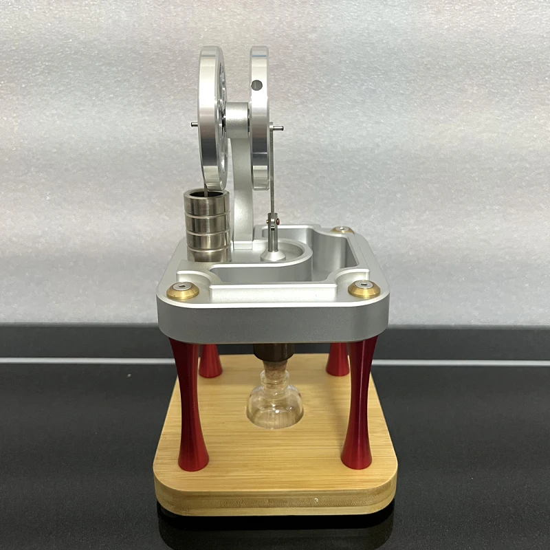 M16-C Motor refrigerado por agua de alta temperatura, modelo de cilindro de potencia, motor de vapor, juguete de Metal