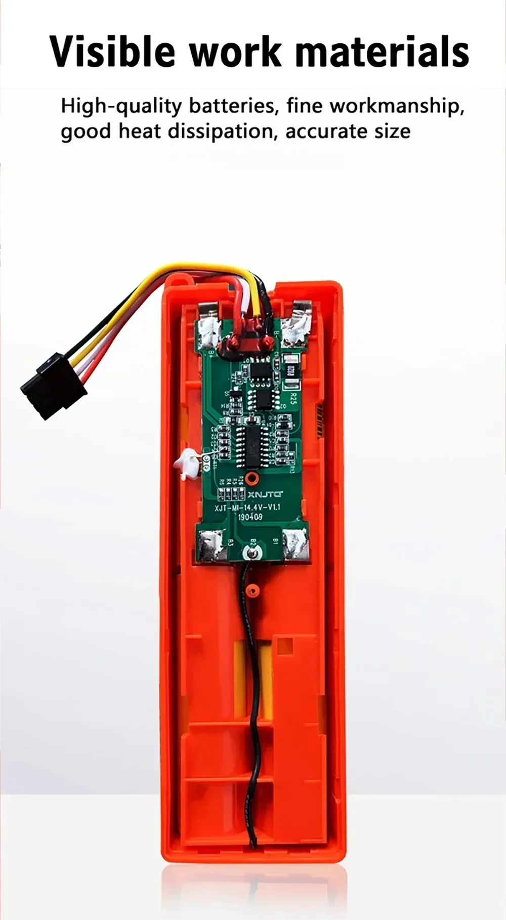 Original 14.4V Li-ion Battery Robotic Vacuum Cleaner Replacement Battery for Xiaomi Robot Roborock S50 S51 S55 Accessory Spare