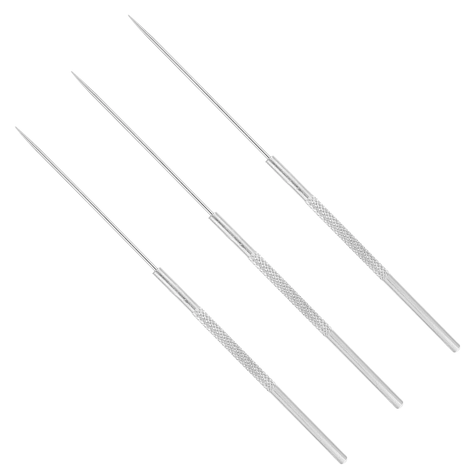 

3 Pcs Insect Dissecting Needle Tool Silver Stainless Steel Dissection Accessory