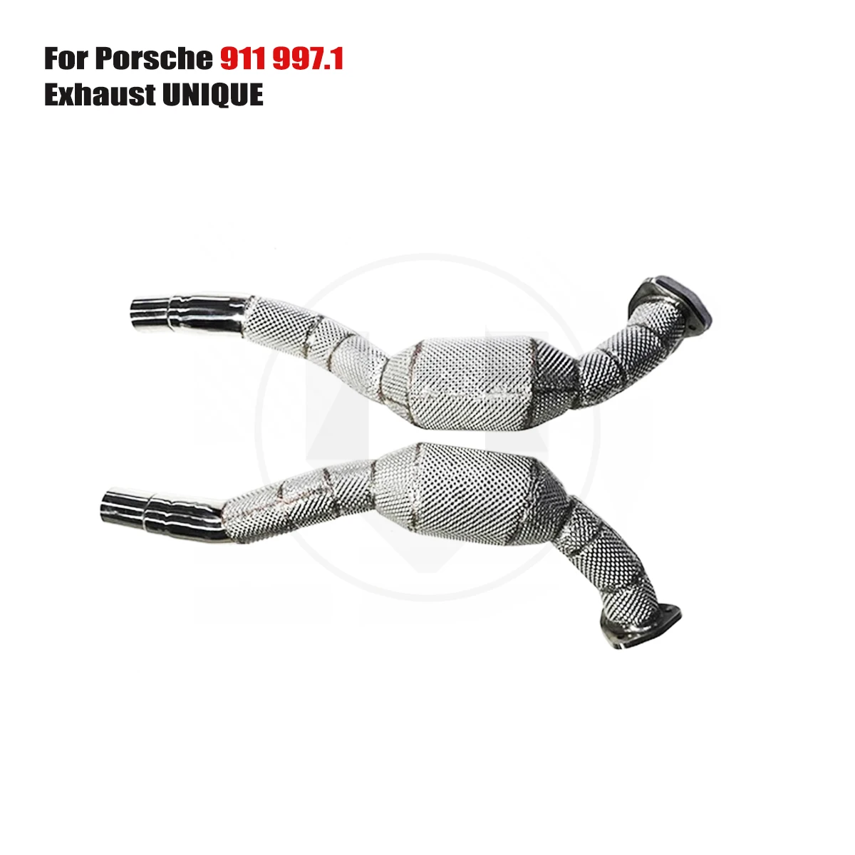 

UNIQUE For 2005-2012 Porsche 911 997.1 3.6L 3.8L With insulator downpipe With cat/without cat exhaust pipe