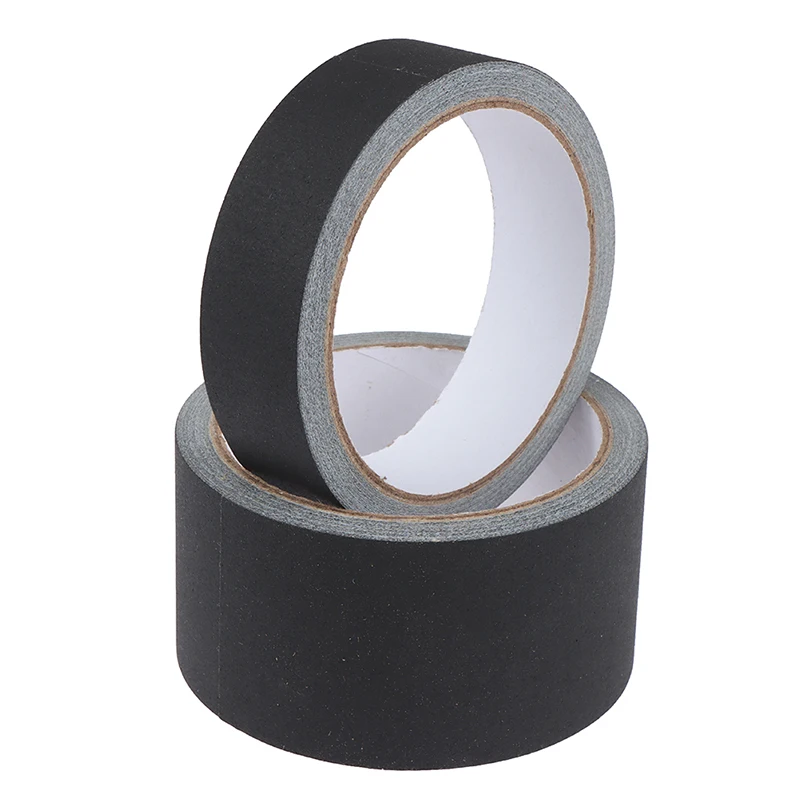 Non-Reflective Easy Tear Book Repair Tape Matte Black Gaffer Tape No Residue