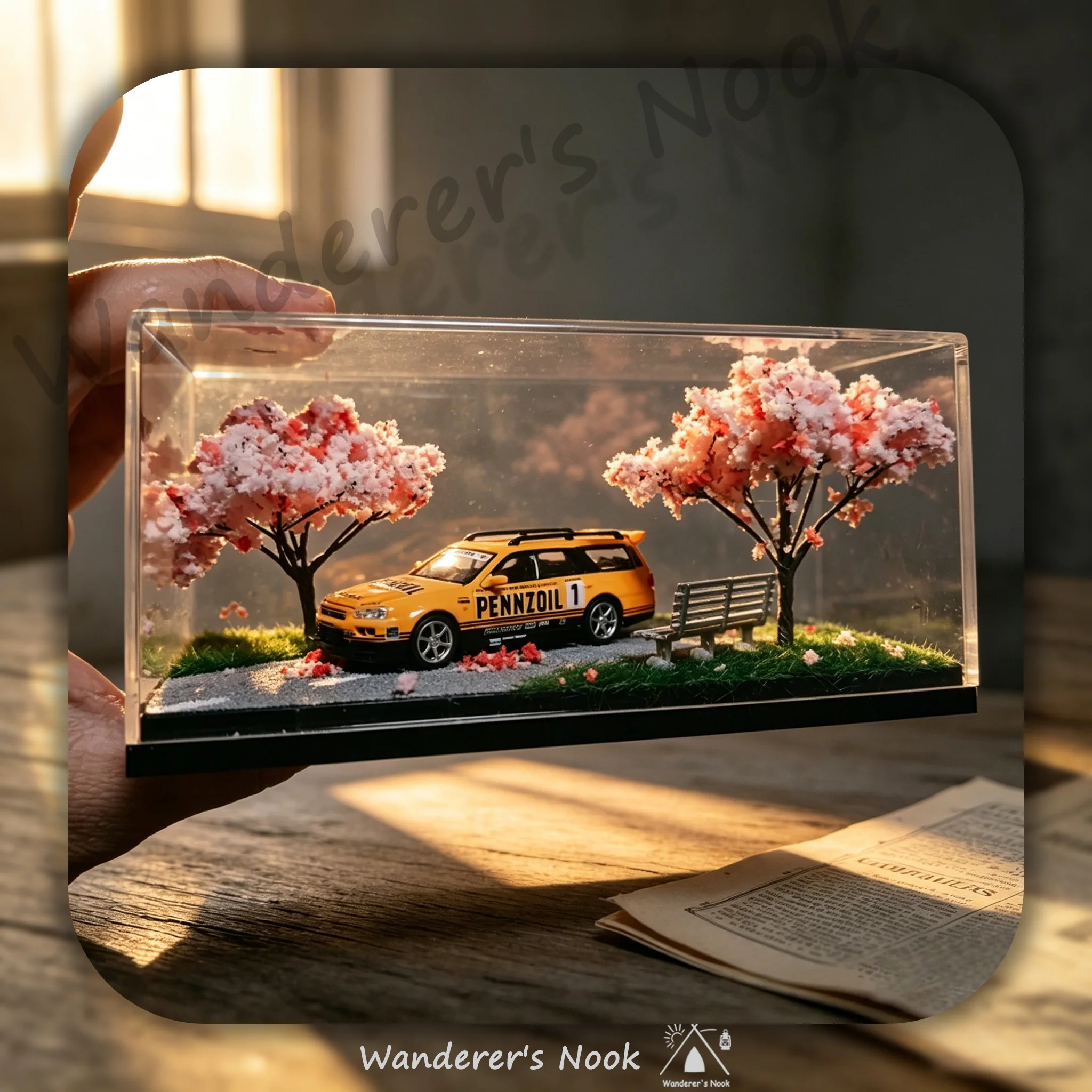 1:64 Cherry Blossom Diorama Ca - Model Kit Display ulasan dan harga