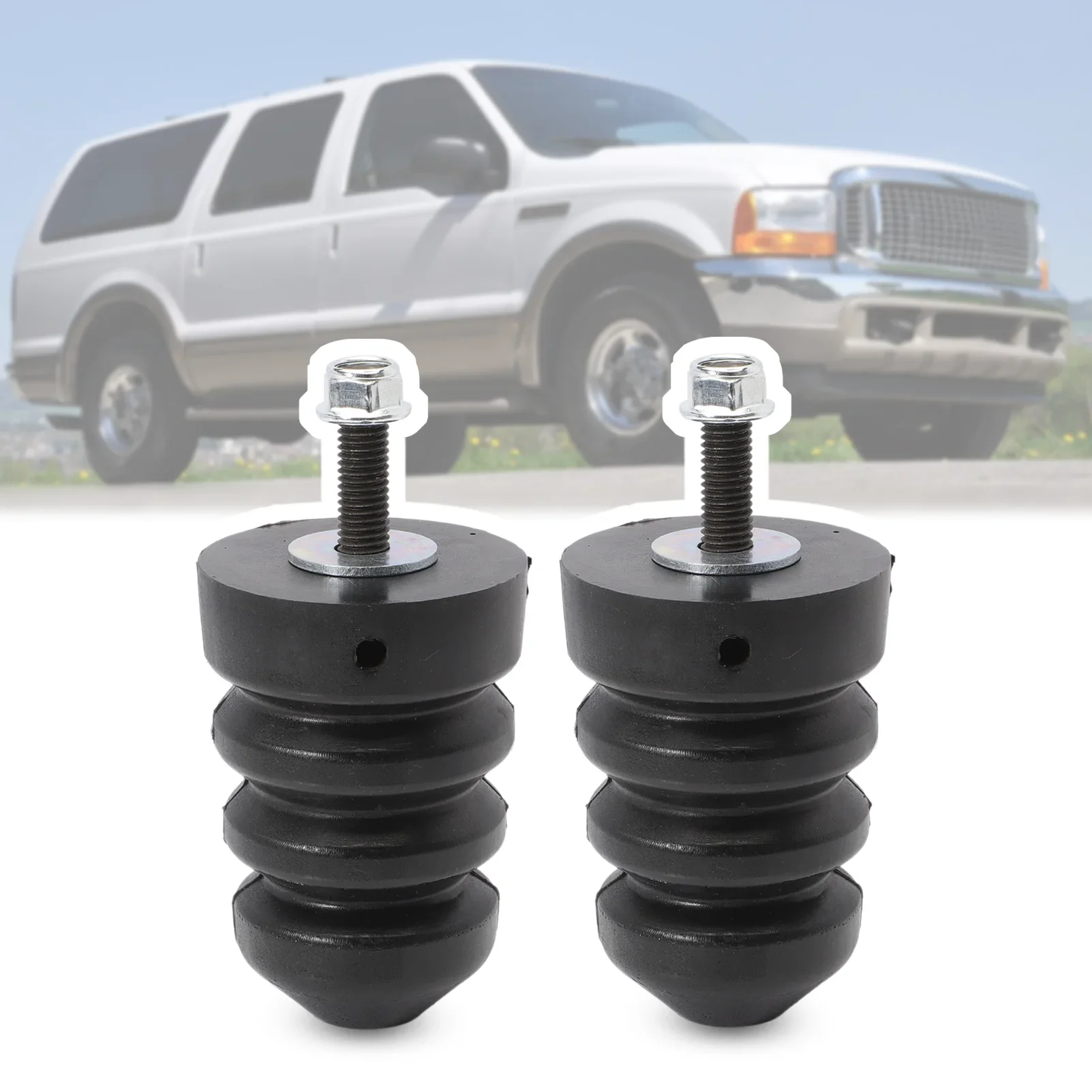 2 PCS Rear Leaf Spring Bumpers Compatible with Ford 2000-2005 Excursion 2005-2016 F250 2005-2019 F350 ‎1C3Z47A-A30AA