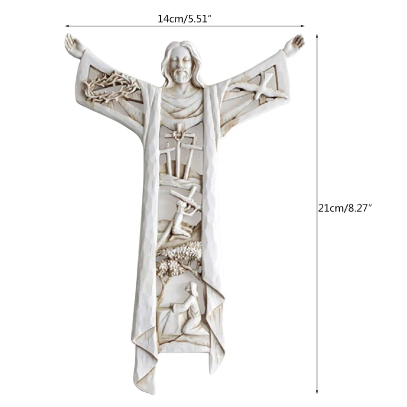 Cristo Resucitado Última Cena Pared para Cruz Colgante Decoración para Comunión Bautismo Regalo Cristiano Accesorios