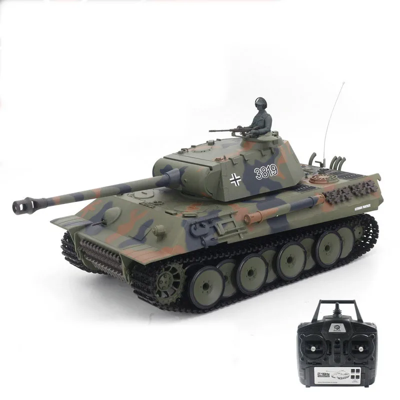 Henglong 3819-1 Large German Panther Style Remote Controlled Tank For Battle Bb Bullet Battle Tank Collection Model Birthday Gif