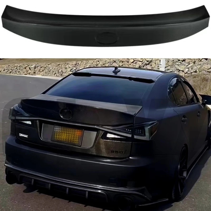 

For Applicable To Lexus 2006 2007 2008 2009 2010 2011 2012 Is250 / 300 Refit True Carbon Fiber Tail Rear Spoiler