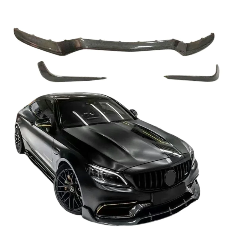 

Car Accessories OEM style Carbon fiber Front lip spoiler For Mercedes-Benz W205 C63 2015-2021