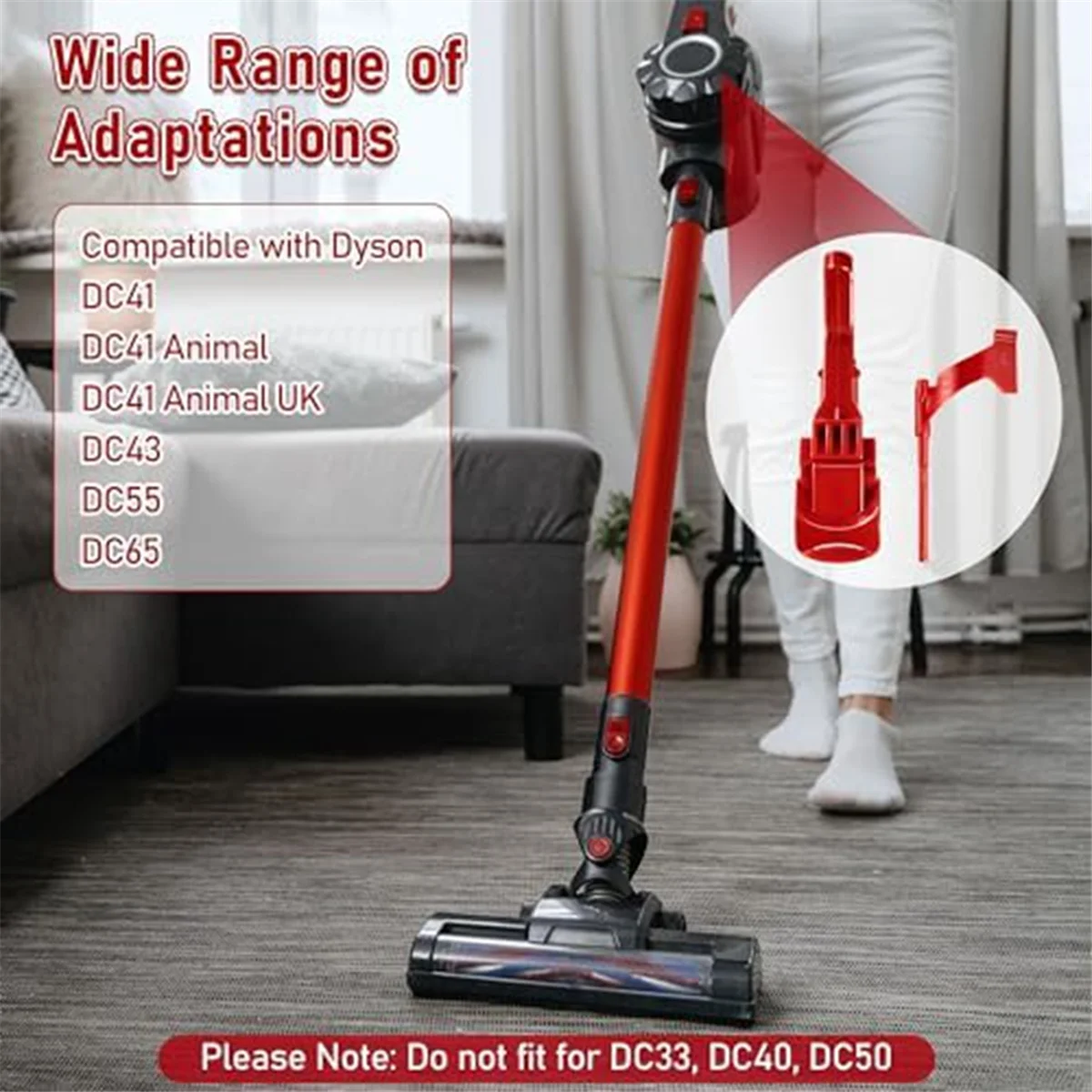 Clip di cattura per pulsante di rilascio del contenitore rosso sottovuoto HOT per Dyson DC41, DC41 Animal, DC41 Animal UK, DC43, DC55, DC65