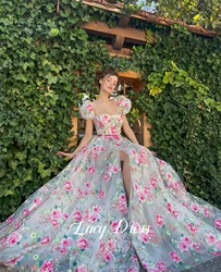 Lucy Coming of Age Dress Party Floral Pattern Wedding Line A Female Dresses With Long Sleeves Robe Soiree De Luxe 2024 Formal