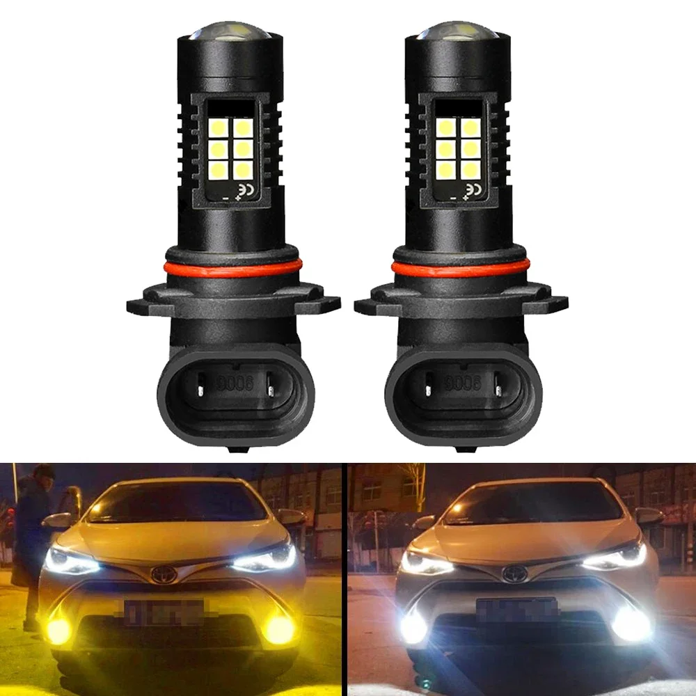 

2pcs Fog Light Bulb H8 H11 H16 JP LED Bulbs HB4 9006 HB3 9005 LED Car Driving DRL Auto Lamp 6000k White Golden Yellow 12V 1200LM