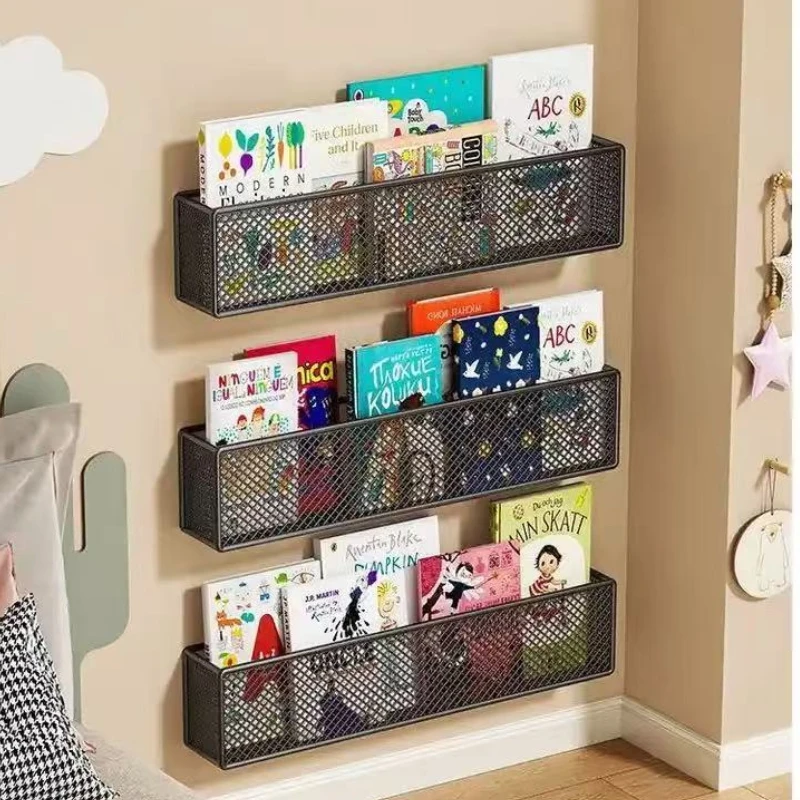 

Wall Mounted Metal Kids Bookshelf,,Hanging Book Shelf Organizer for Room Decor，Household drug shelves