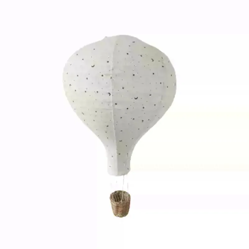 Handmade Fabric Hot Air Balloon Hanging Ornament  Room Decor Atmosphere Lamp Lampshade Home Pendant - view 5