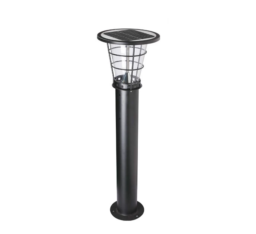 High Grade 304 Stainless Steel  High Intensity LEDs Lithium Battery Led Solar Bollard Garden Light For Lawn