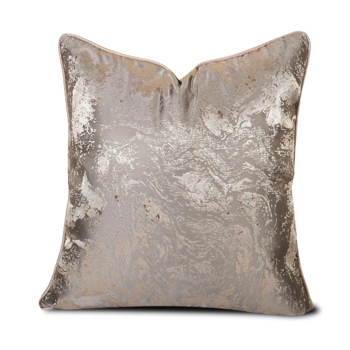 Luxury Sofa Cushion Cover Golden Coffee Colored Pattern Pillow Covers for Home Hotel Sofa Decoration 30x50 45x45 50x50 60x60cm