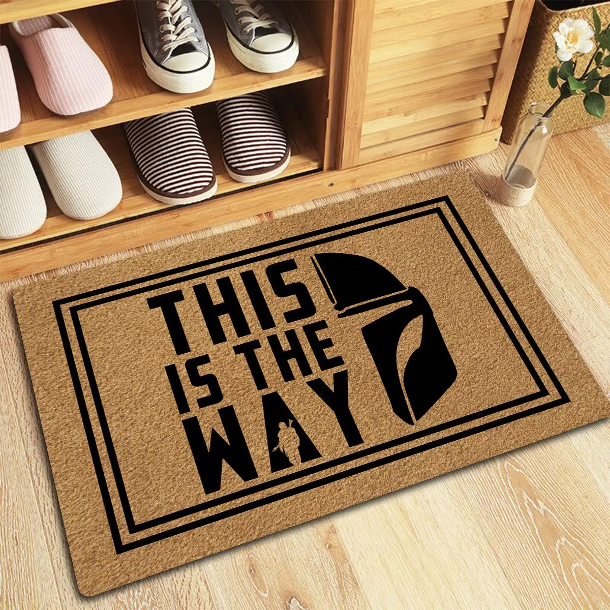 Waterproof Non-Slip Rubber Door Mats, This is the Way Doormat, Home Porch, Dust, Cute Foot Mat, Entryway Rug