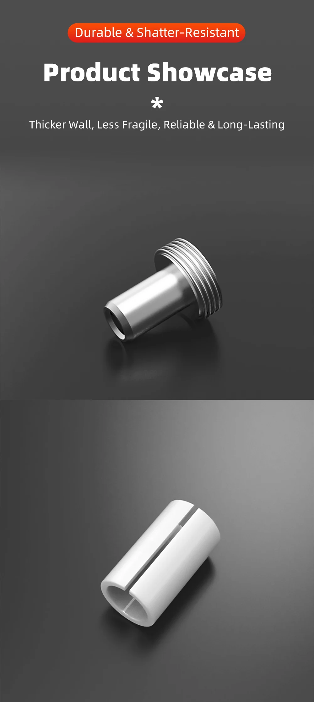 Hochwertige Keramik-Einsatzspitzen mit dicker Wand - Unzerbrechliches Glasfaser-Werkzeugzubehör für visuelle Fehlerortungsgeräte – Detail 6