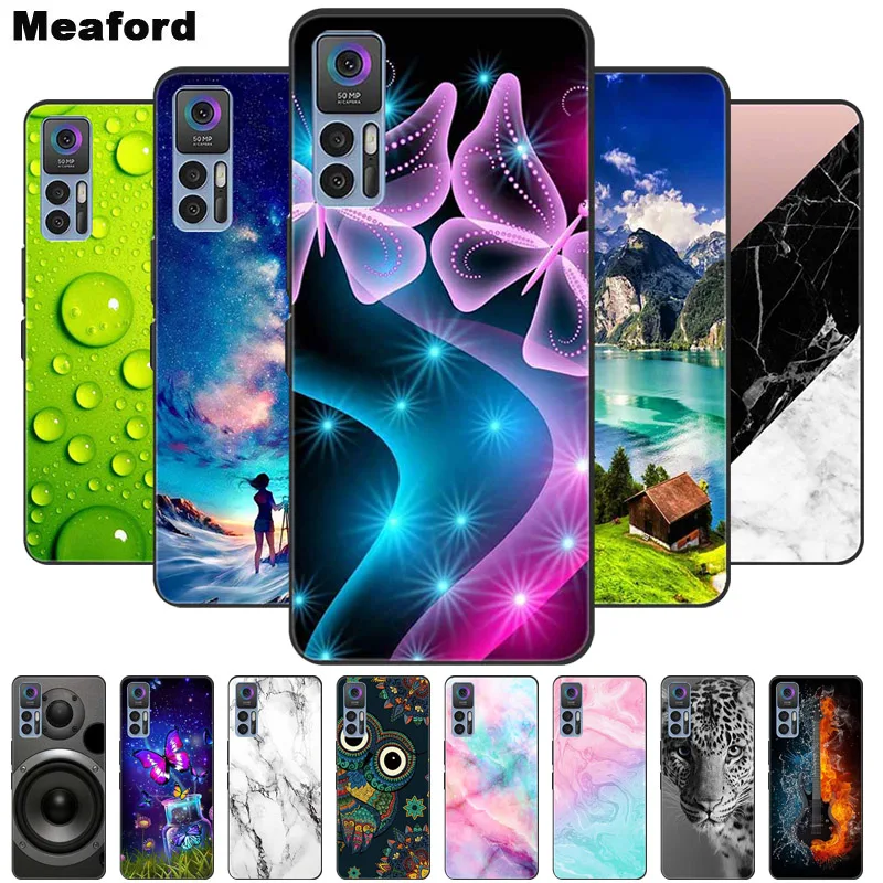 For TCL 30 Plus Case Marble Soft Silicone Back Case for TCL 30 5G Fundas Phone Cover Para for TCL 30+ 30Plus TCL30 Plus Coque