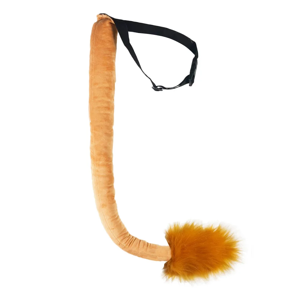 Masquerade Costume Accessory Lion Themed Animal Tail Set Yellow Prop Cosplay Accessories Property